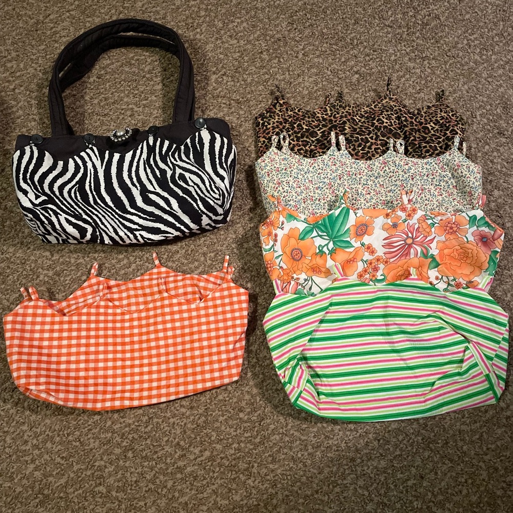 Black Bag and multiple Colorful covers